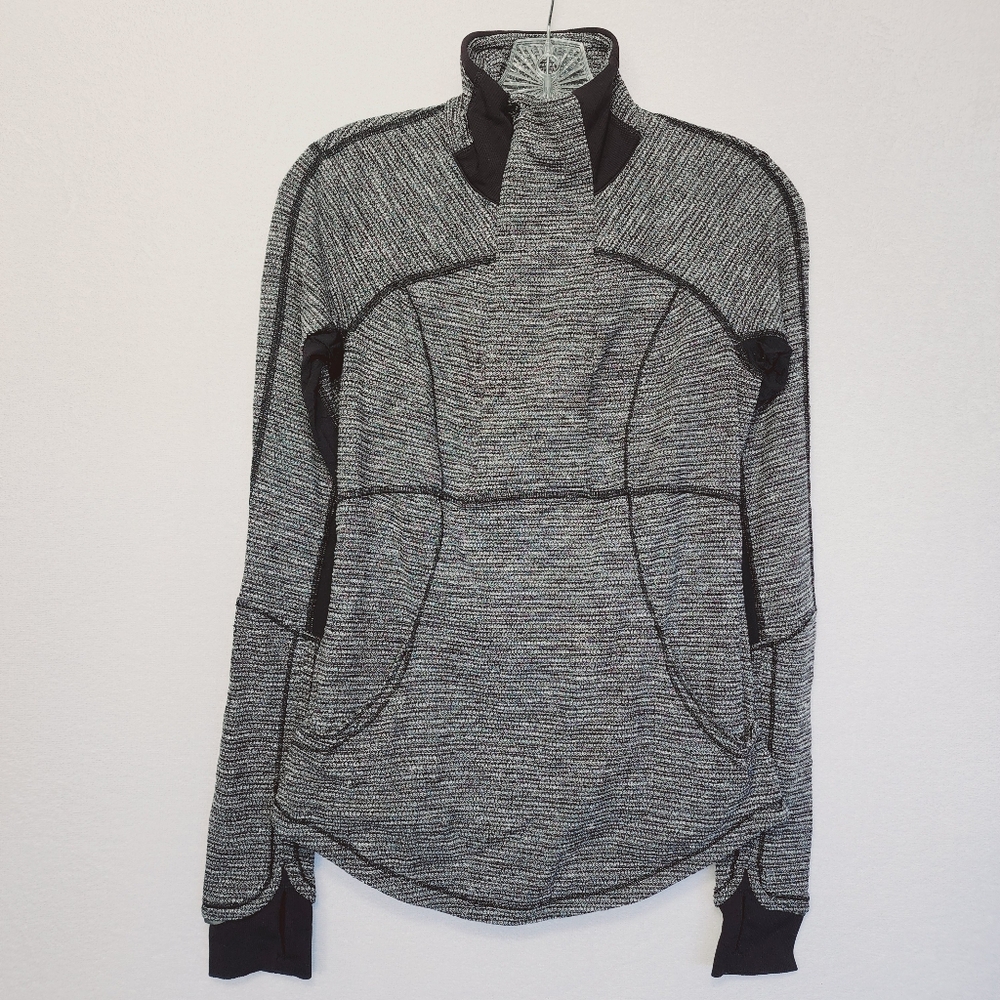 Lululemon Sz 6 Pullover 1/2 Zip Baselayer Running Activewear Jacket.